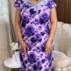 Robe longue fleur