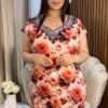 Robe longue fleur